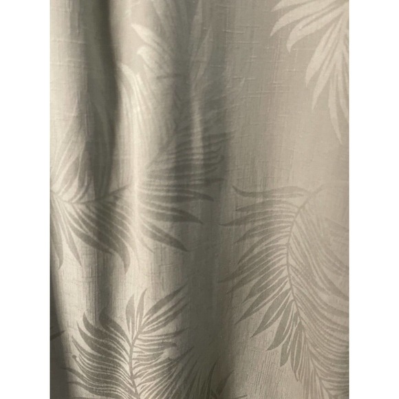 Jamaica Jaxx Hawaiian Shirt Men's XL Green Floral 100% Silk Palm Tree Tropical - Picture 2 of 9